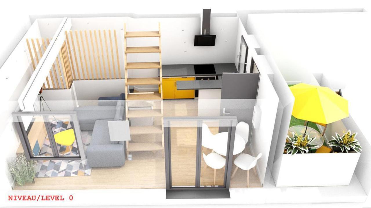 Maisonnette Le Faubourg - Centre Ville, Terrasse Et Netflix 贝尔福 外观 照片
